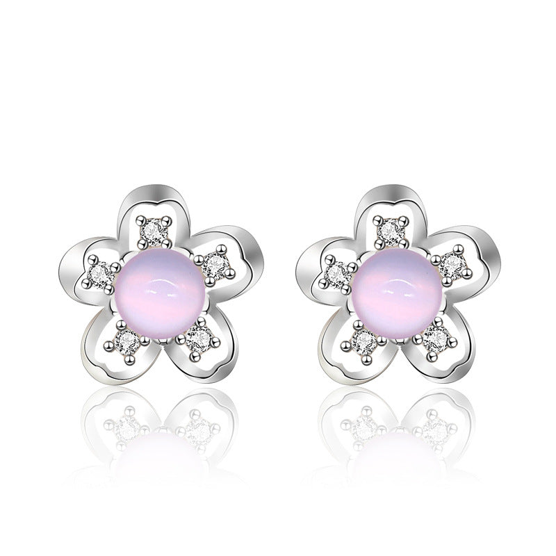 Plum blossom studs