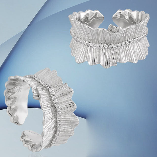 CZ skirt Ring