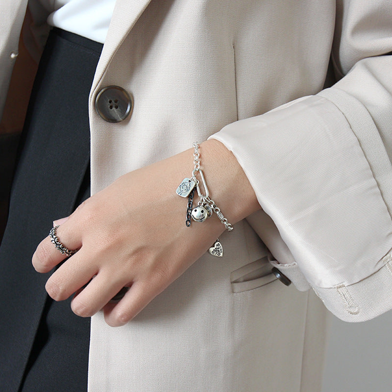 Retro Chain Bracelet with Charms