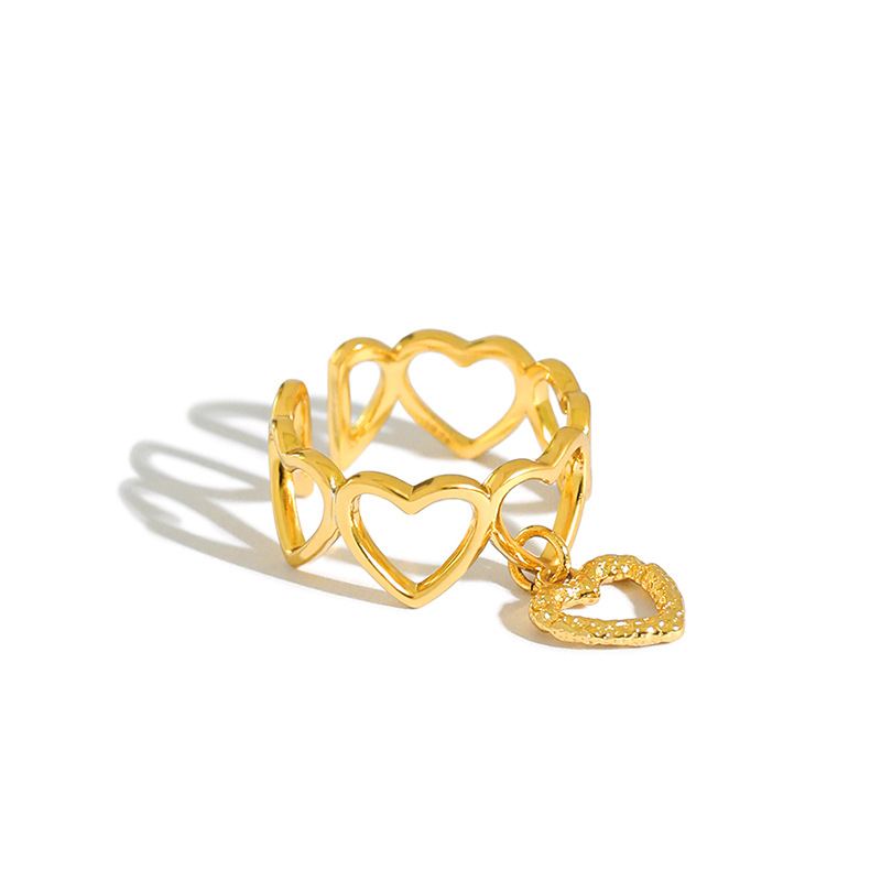 Cupid Approved - Hollow Heart pendant Ring