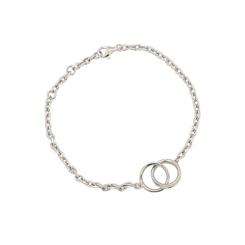 Double Circles Paperclip Bracelet