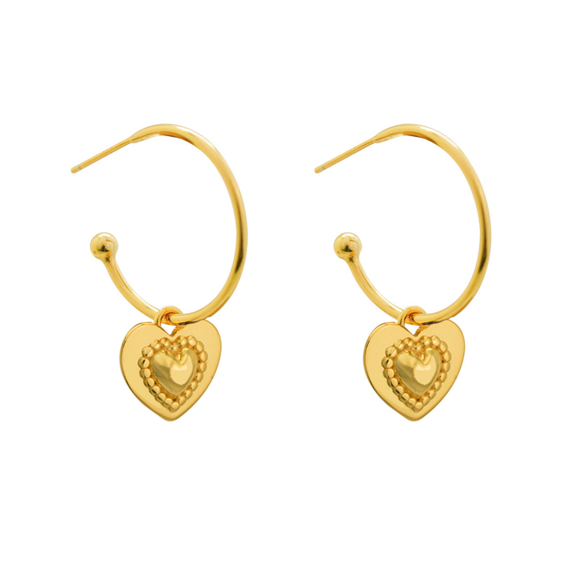 Two Ways Wear Girl Pink Heart 925 Sterling Silver Dangling Earrings