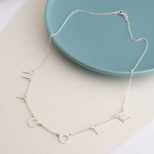 Spaced Letter Necklace