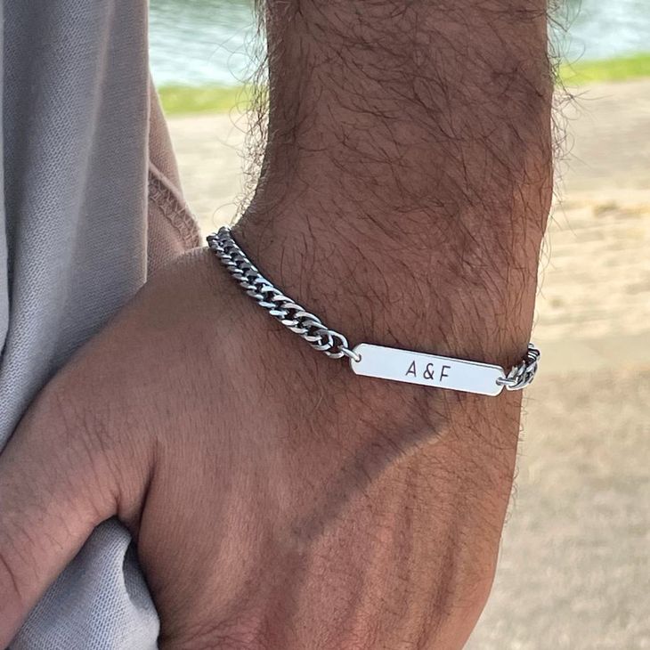 Twinning Initial Bracelets - His