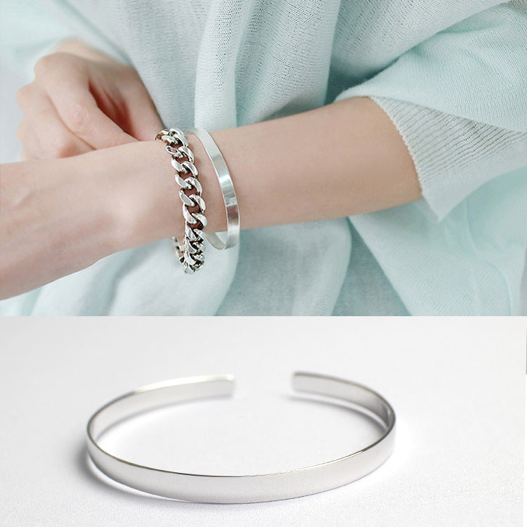 A Solid Minimalistic Bangle Cuff