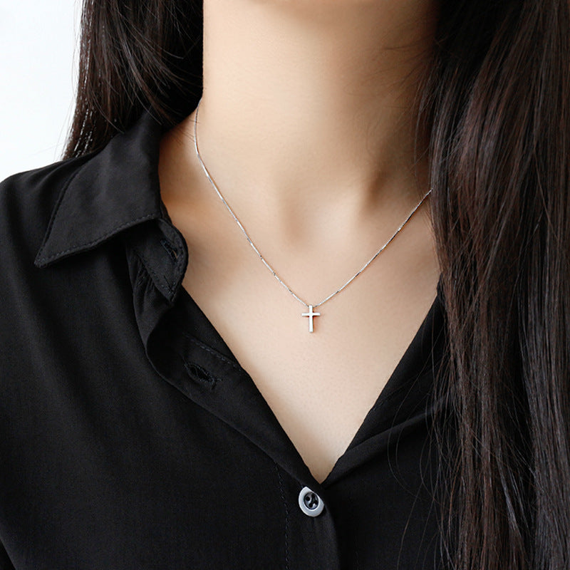 Classic Cross Casual 925 Sterling Silver Necklace