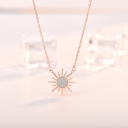 Party CZ Sun Shines  925 Sterling Silver Necklace