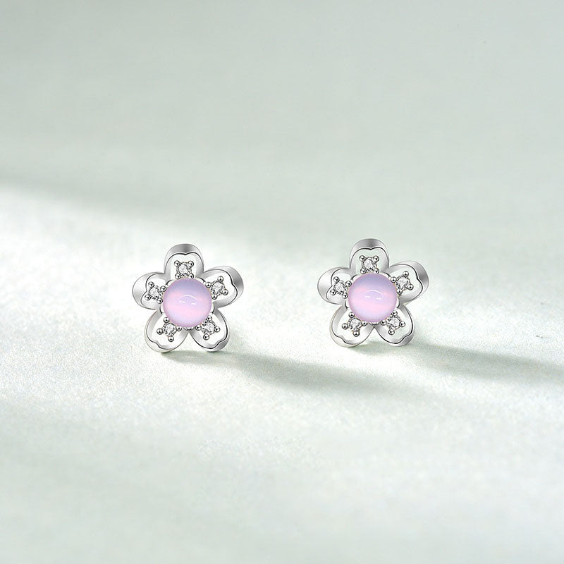 Plum blossom studs
