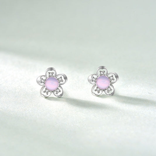 Plum blossom studs