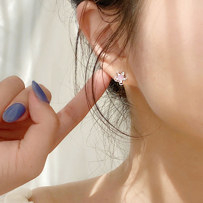Plum blossom studs