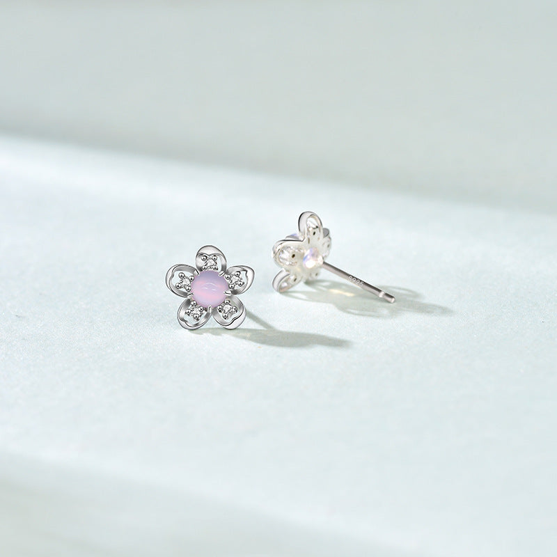 Plum blossom studs
