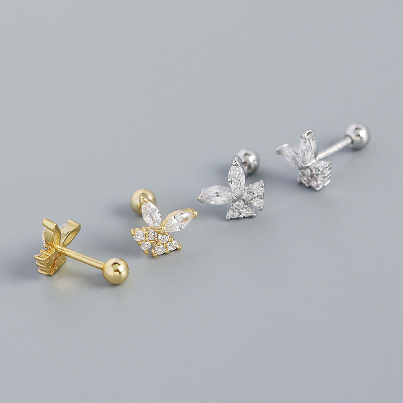 Mini CZ Butterfly studs