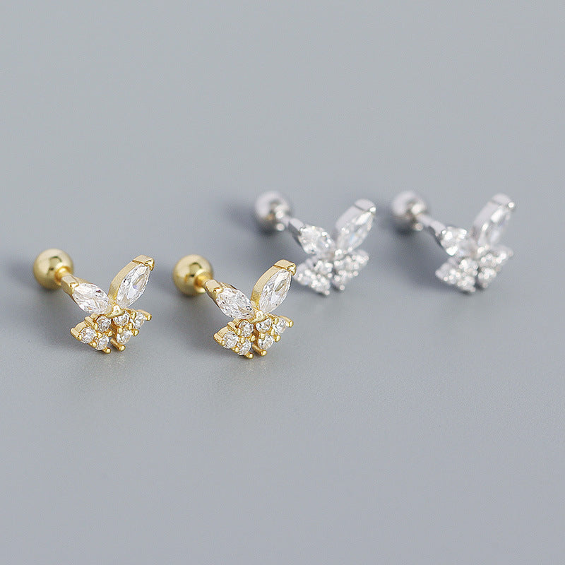 Mini CZ Butterfly studs