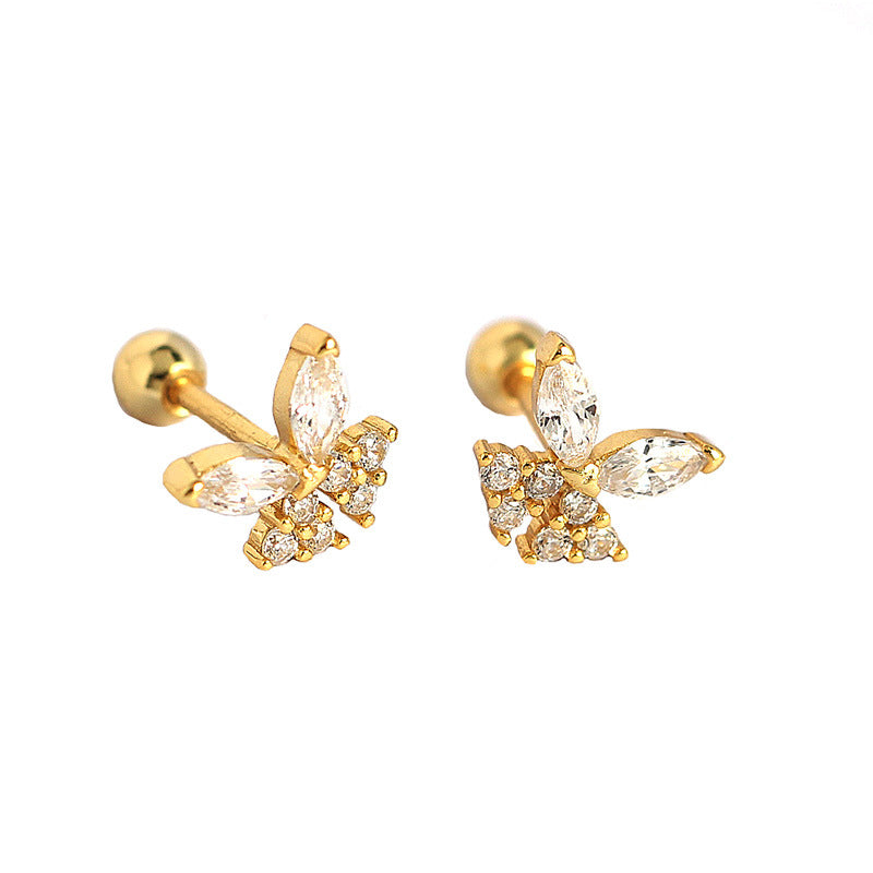 Mini CZ Butterfly studs