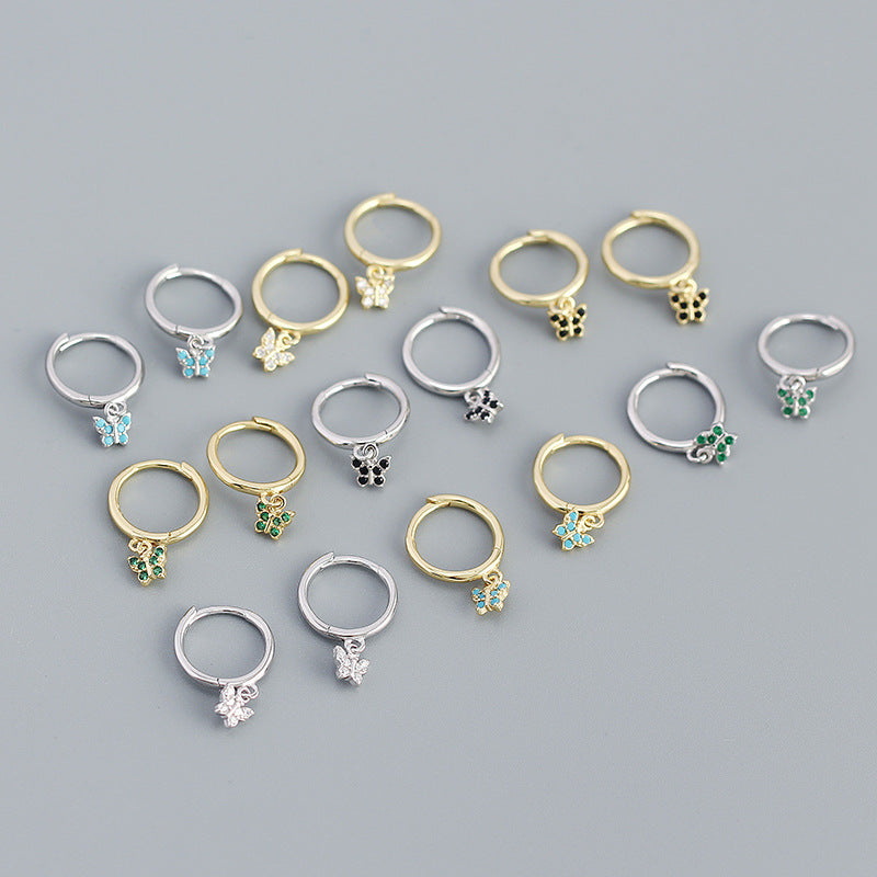 Mini Butterfly Hoops