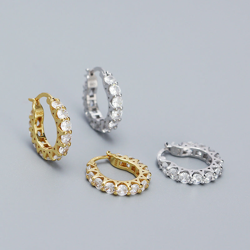 CZ Hoop Earrings