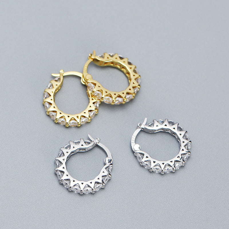 CZ Hoop Earrings