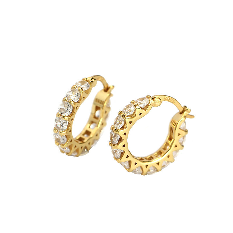 CZ Hoop Earrings