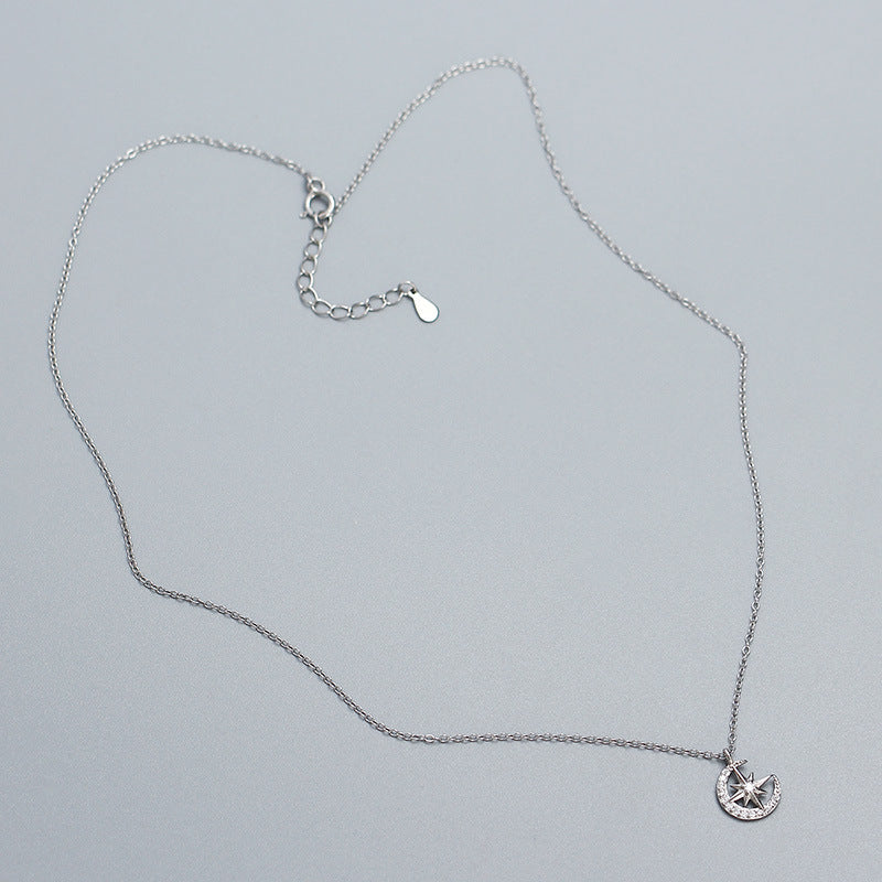 Celestial Star & Crescent Moon Necklace