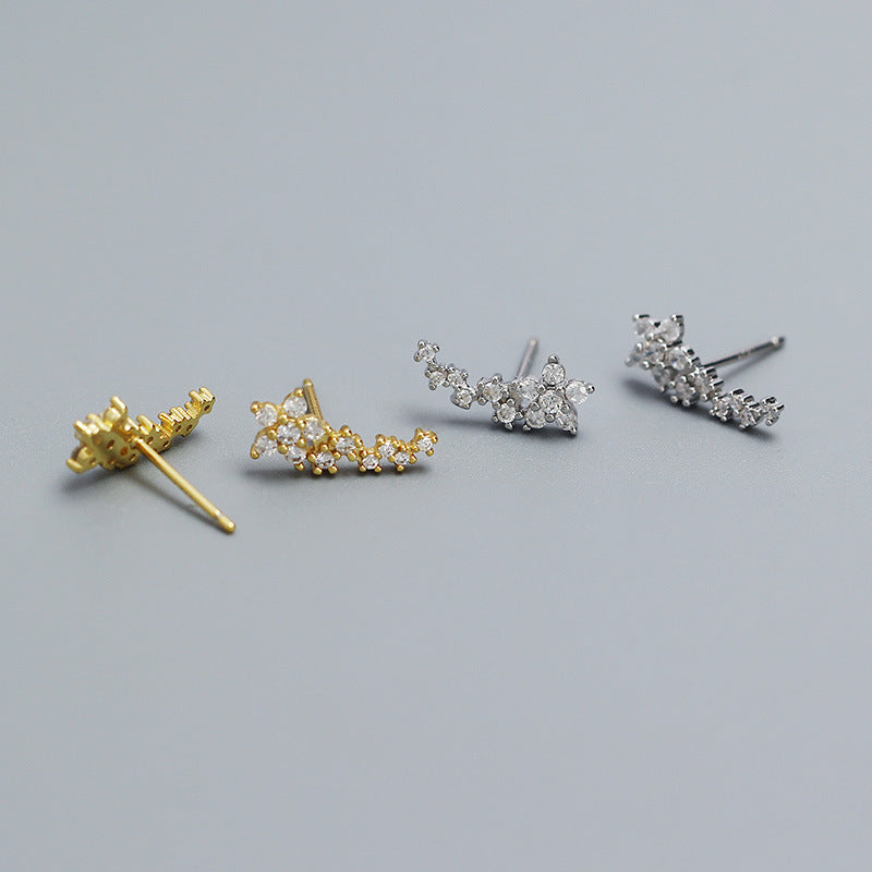 Mini CZ Flower Studs