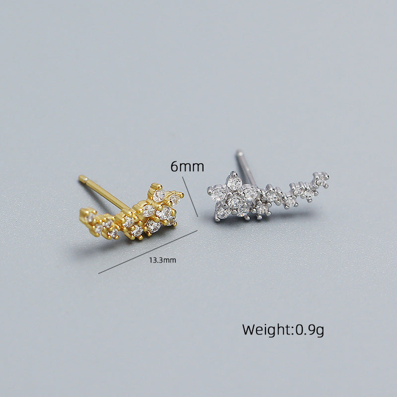 Mini CZ Flower Studs