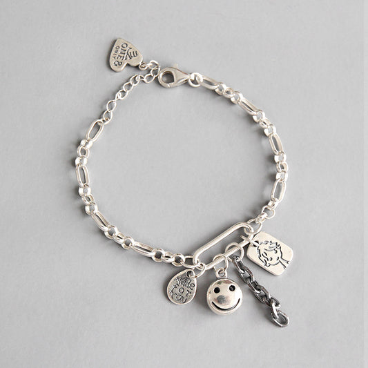 Retro Chain Bracelet with Charms