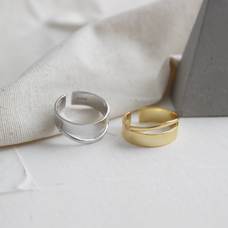 Chunky Double Layer Ring