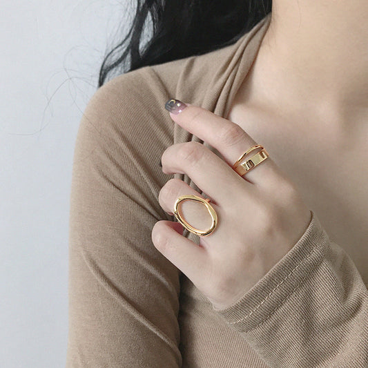 Chunky Double Layer Ring