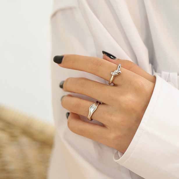 Minimalism knot Ring