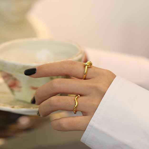 Minimalism knot Ring