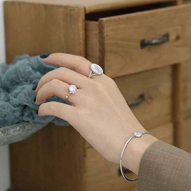 Disc Tag Adjustable Bangle