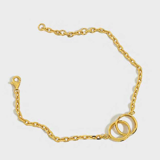 Double Circles Paperclip Bracelet