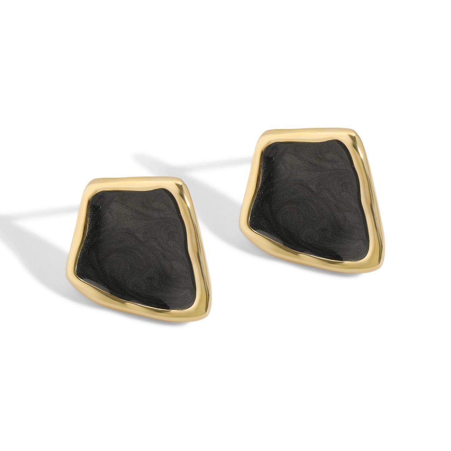 Irregular Geometry BLACK/WHITE Earrings