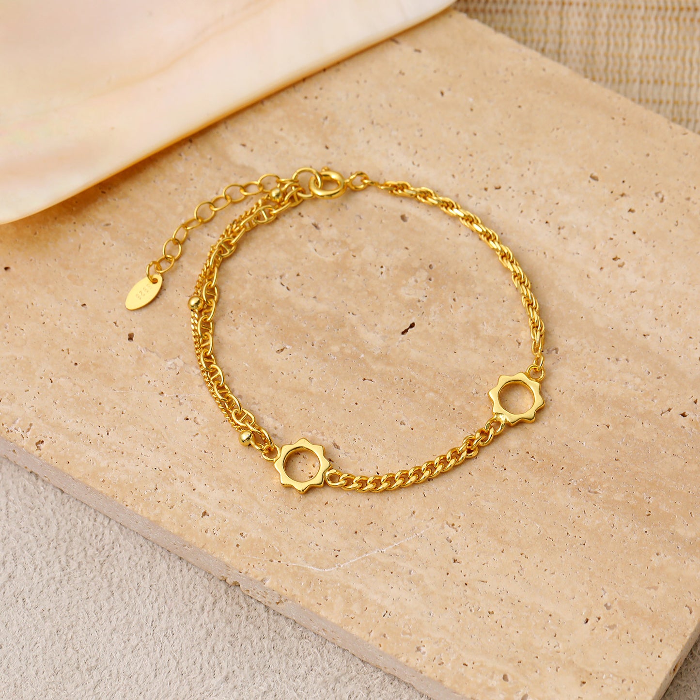 Dainty Sunflower Bracelet