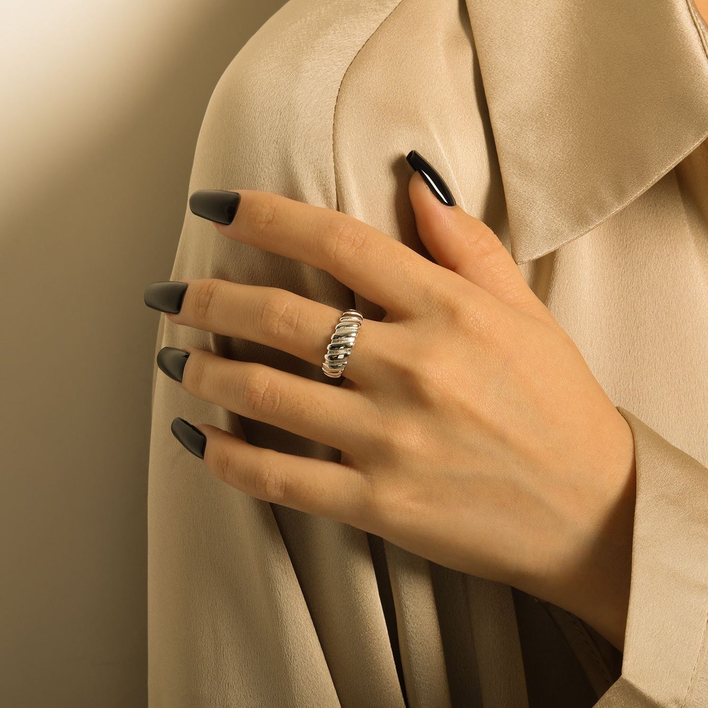 Fashion Outfit Street Style Gear 925 Sterling Silver Adjustable Ring