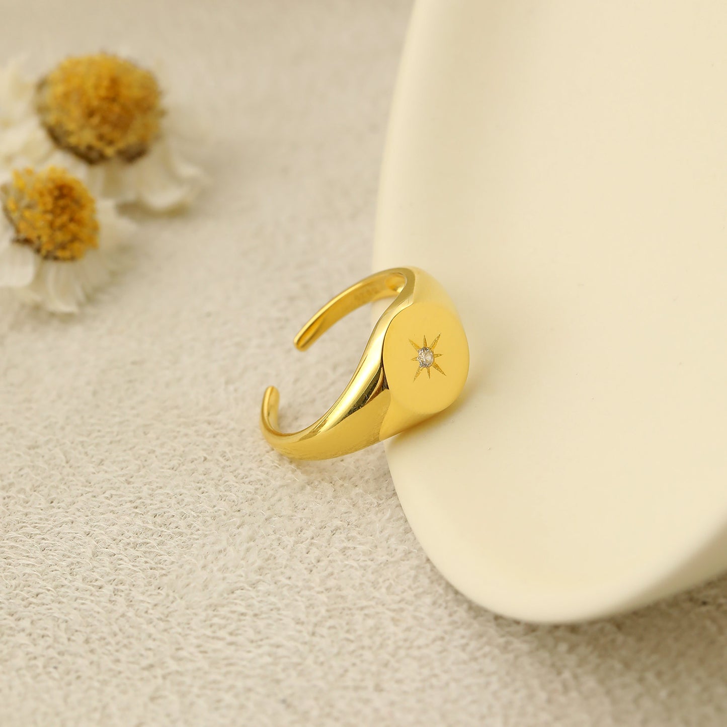 Sun signet ring